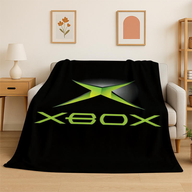 Retro Gaming Xbox - retro Xbox Gaming Gamer Logo Flannel