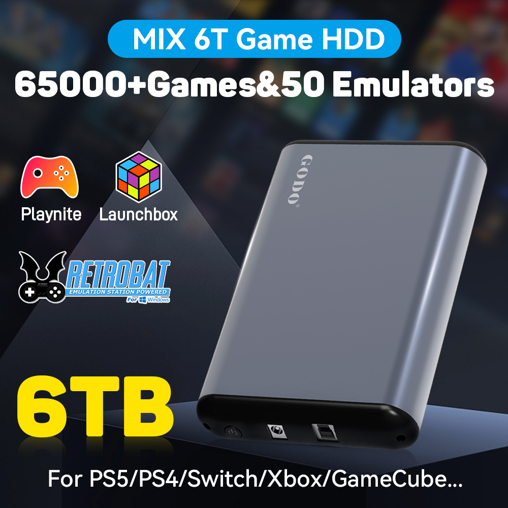 Retro Gaming Xbox - Mix 6T Portable Emulator Game HDD