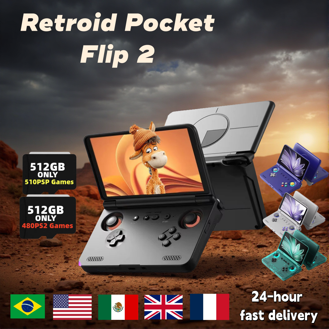 Retro Gaming Gadgets - Retroid Pocket Flip 2 Retro Handheld