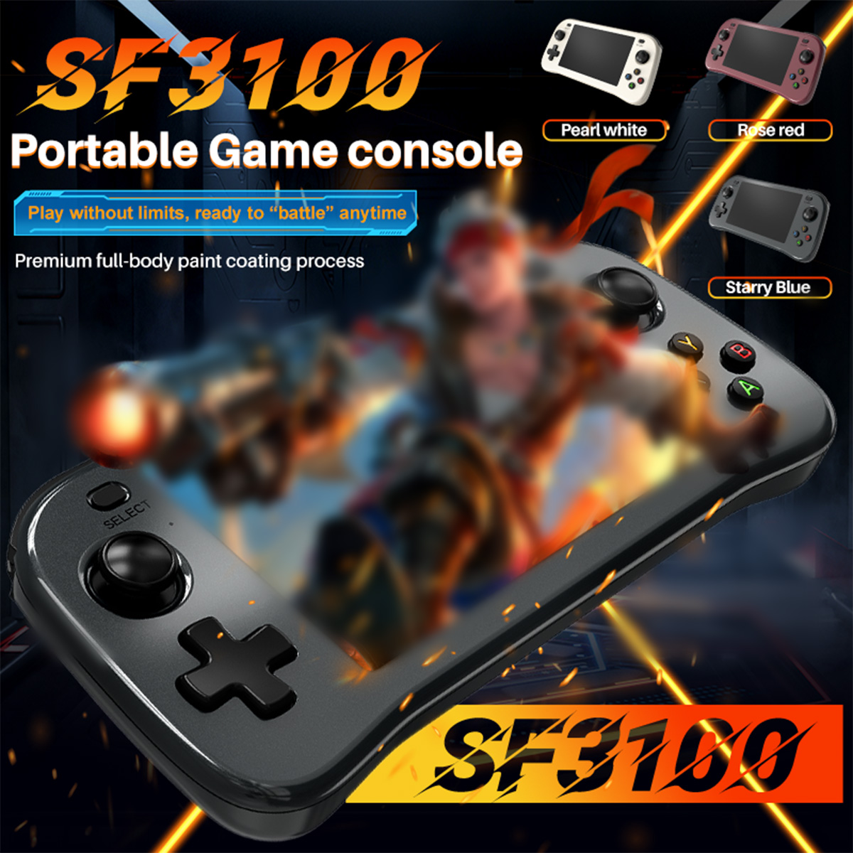 Retro Gaming Gadgets - SF3100 Portable Handheld Game Player IPS