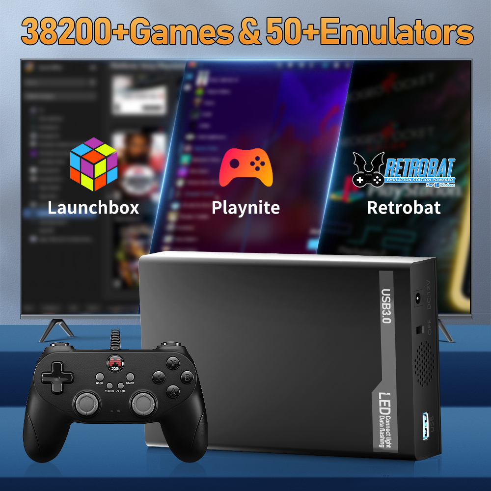 Retro Gaming Xbox - 500G Retro Gaming HDD Video Game