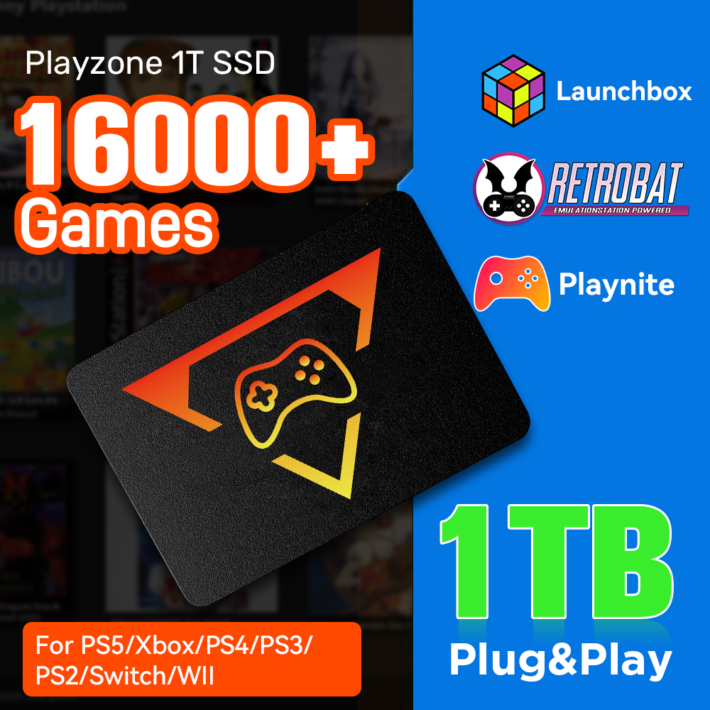 Retro Gaming Xbox - PlayZone 1TB Emulator Consoles Portable Retro
