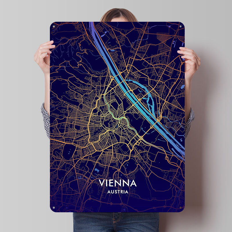Retro Gaming Vienna - Vienna Printed Poster Customizable Wall Art