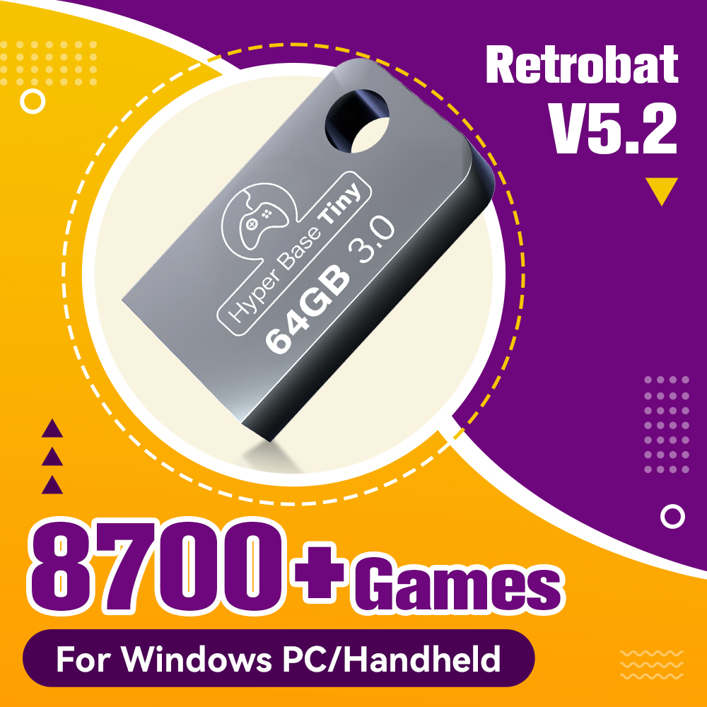 Retro Gaming Usb Stick - Retrobat Gaming USB Stick With 8300