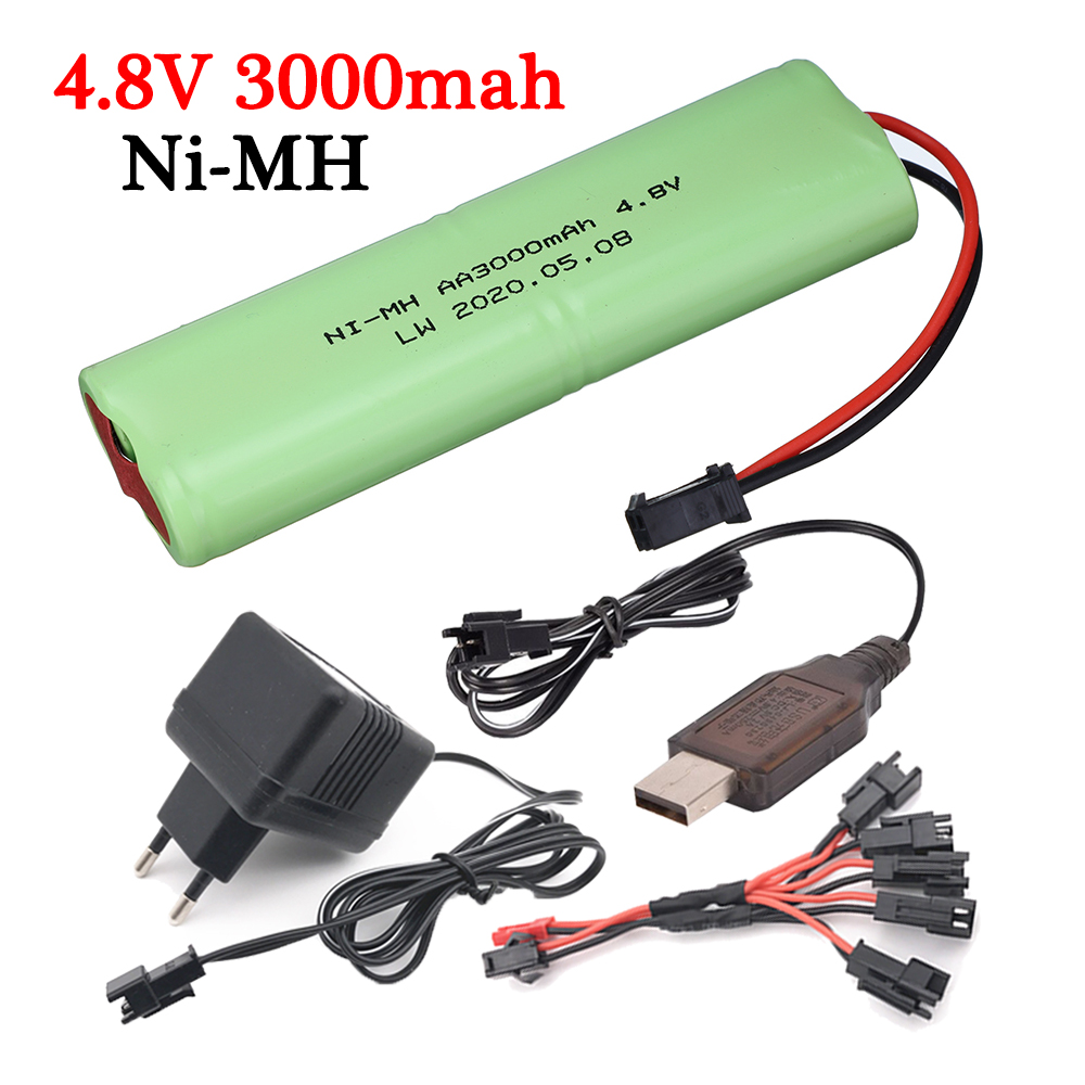 Rechargeable Battery Aa - 4.8v 3000mah NiMH Battery + 4.8v