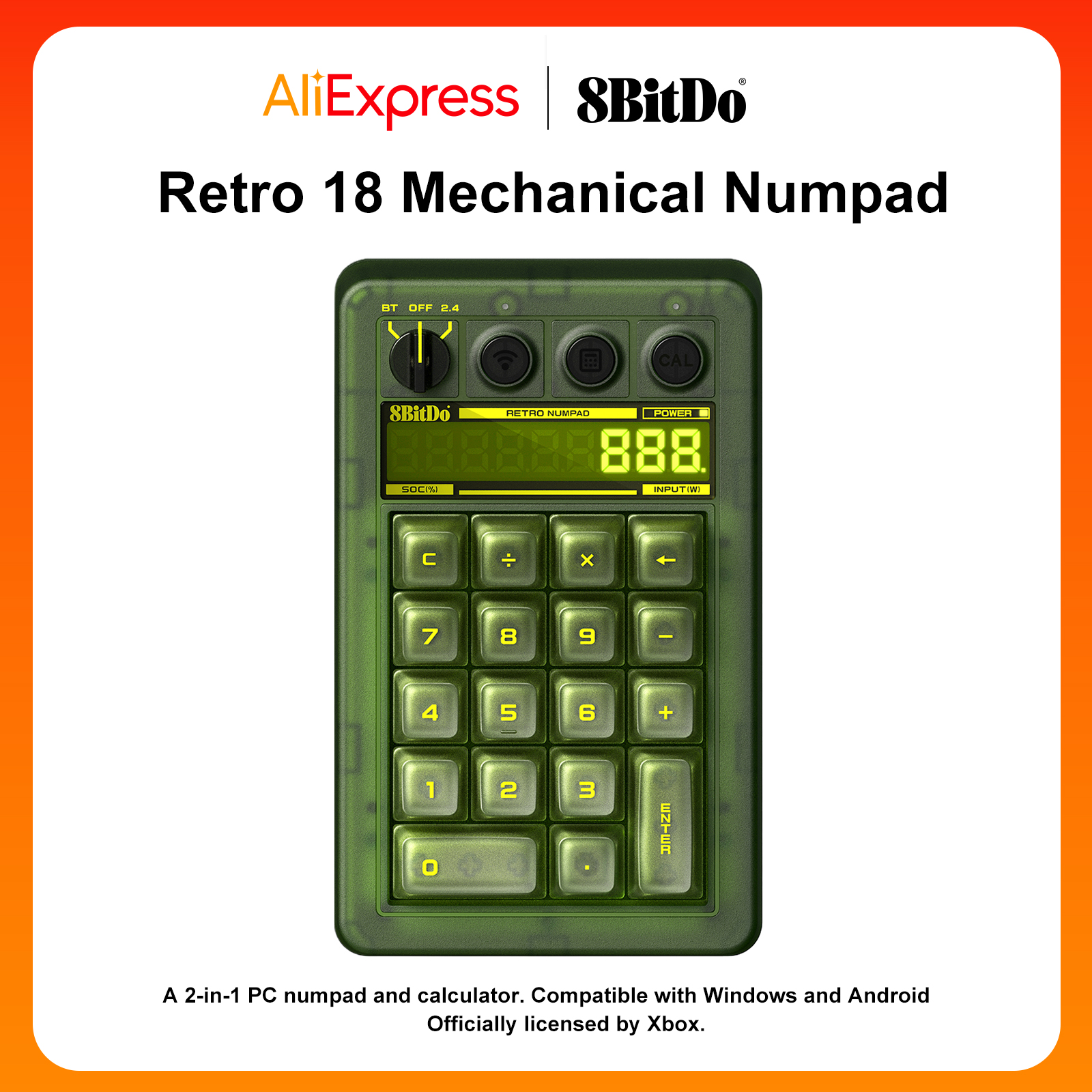 8BitDo Retro 18 Mechanical Num - Retro Gaming Xbox review and price