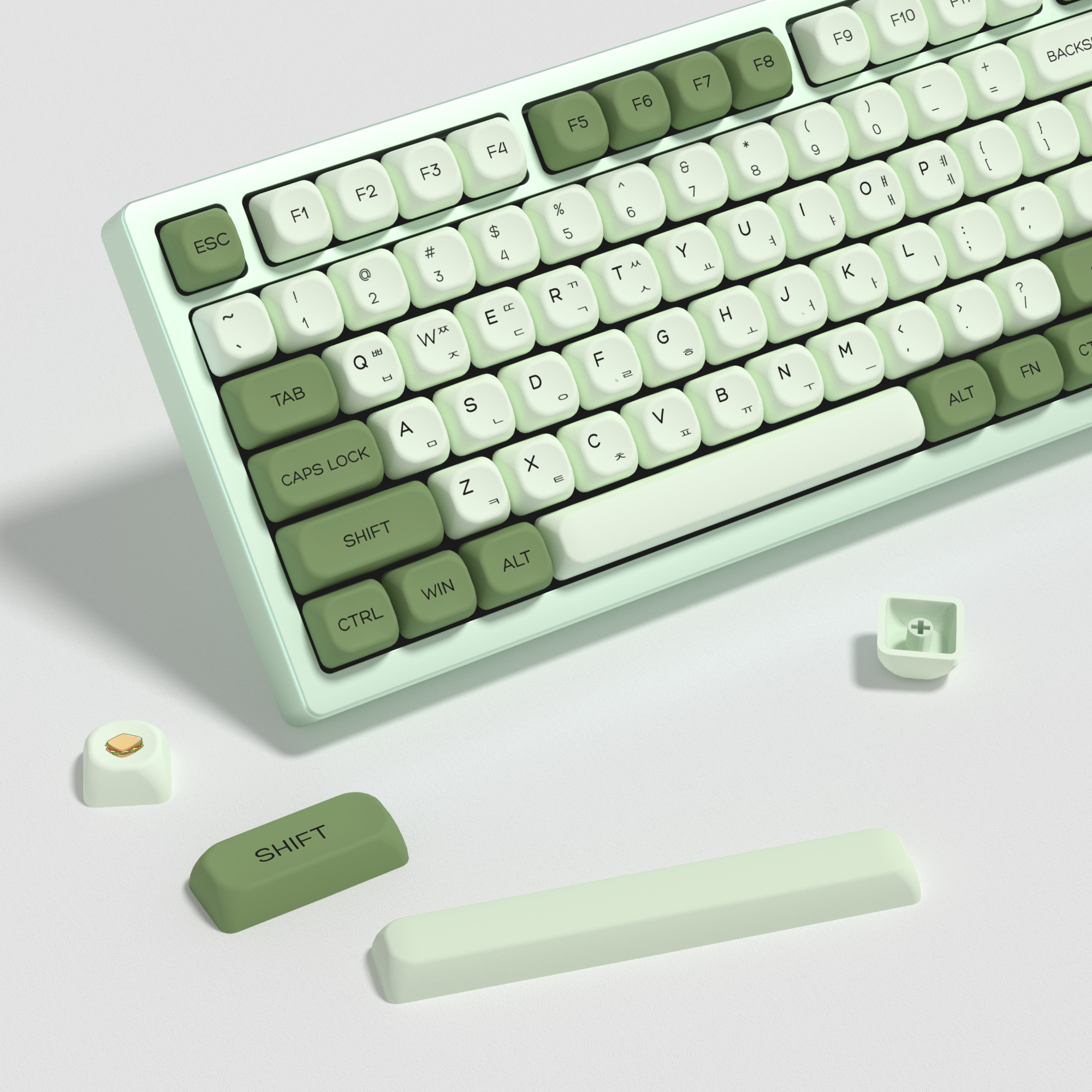 KBDiy Matcha Korean Keycap Gre - Retro Gaming Laptop review and price