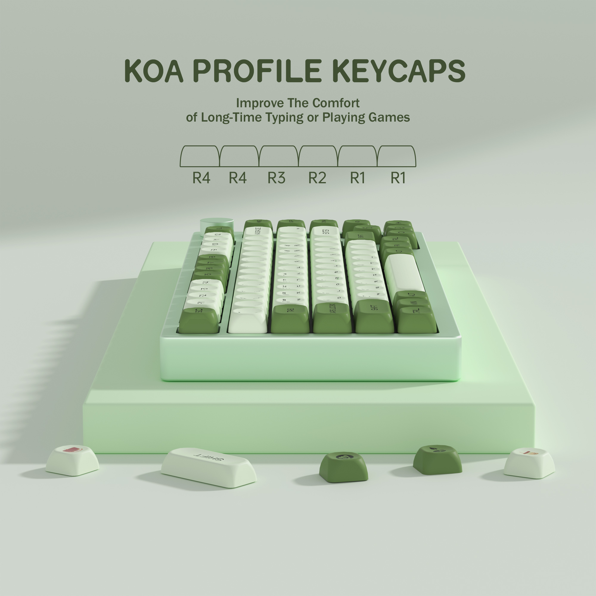 KBDiy Matcha Korean Keycap Gre - Retro Gaming Laptop review and price
