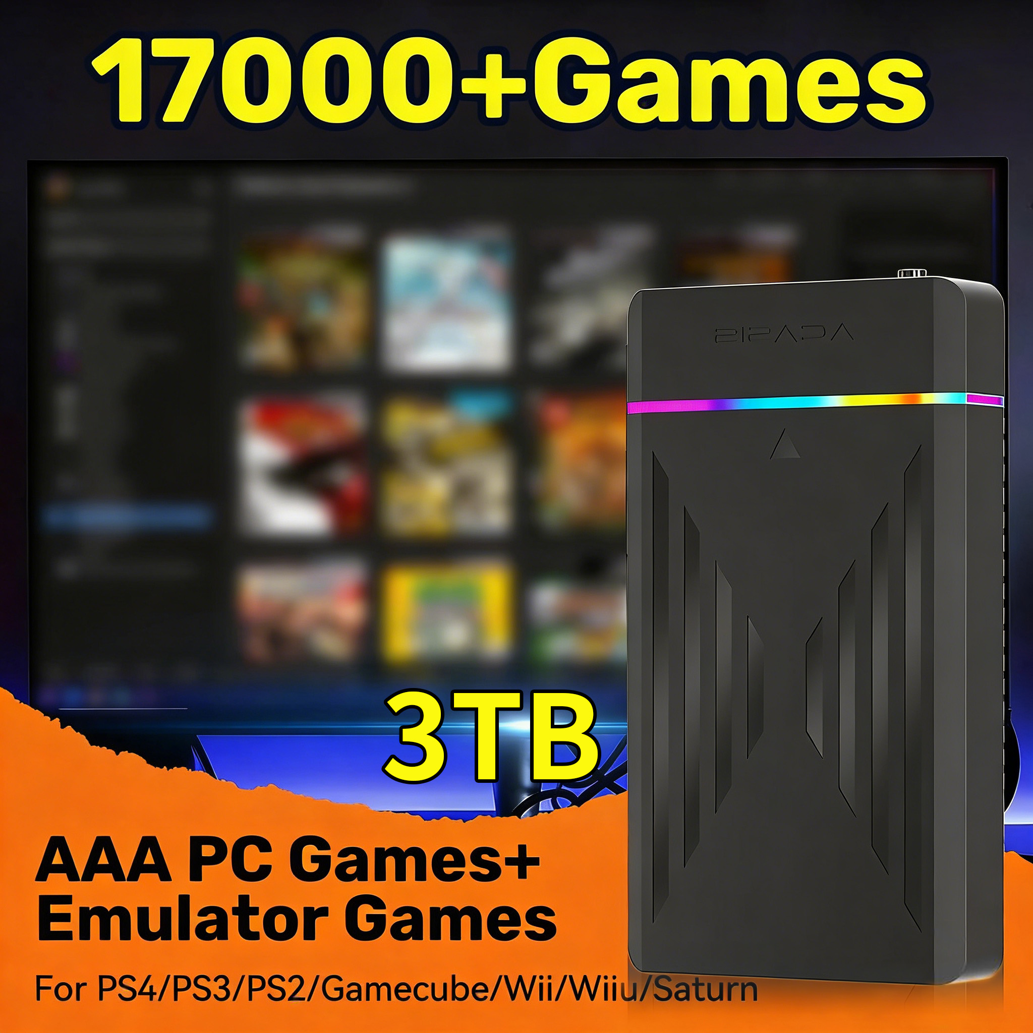 Portable 3TB Gaming HDD Video  - Retro Gaming Gadgets review and price