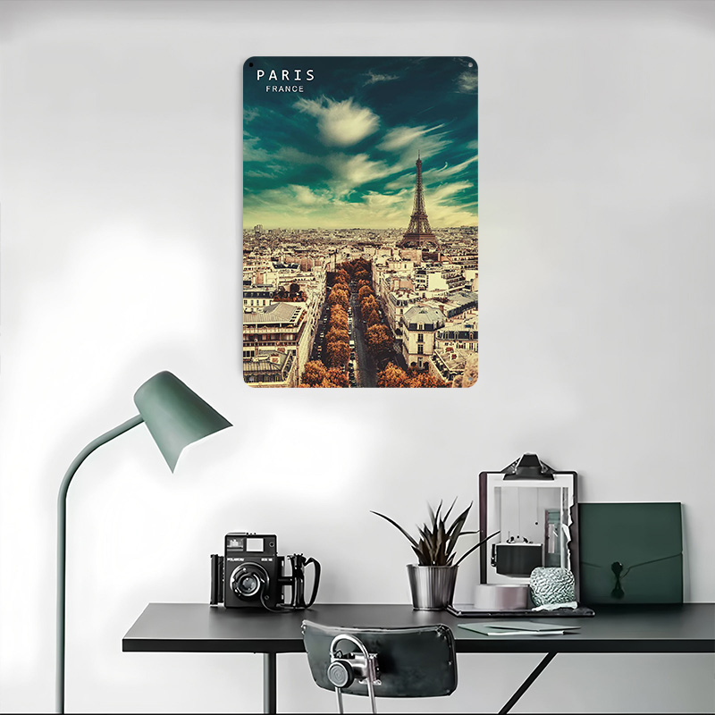 Paris France Metal Poster Wall - Retro Gaming France review and price