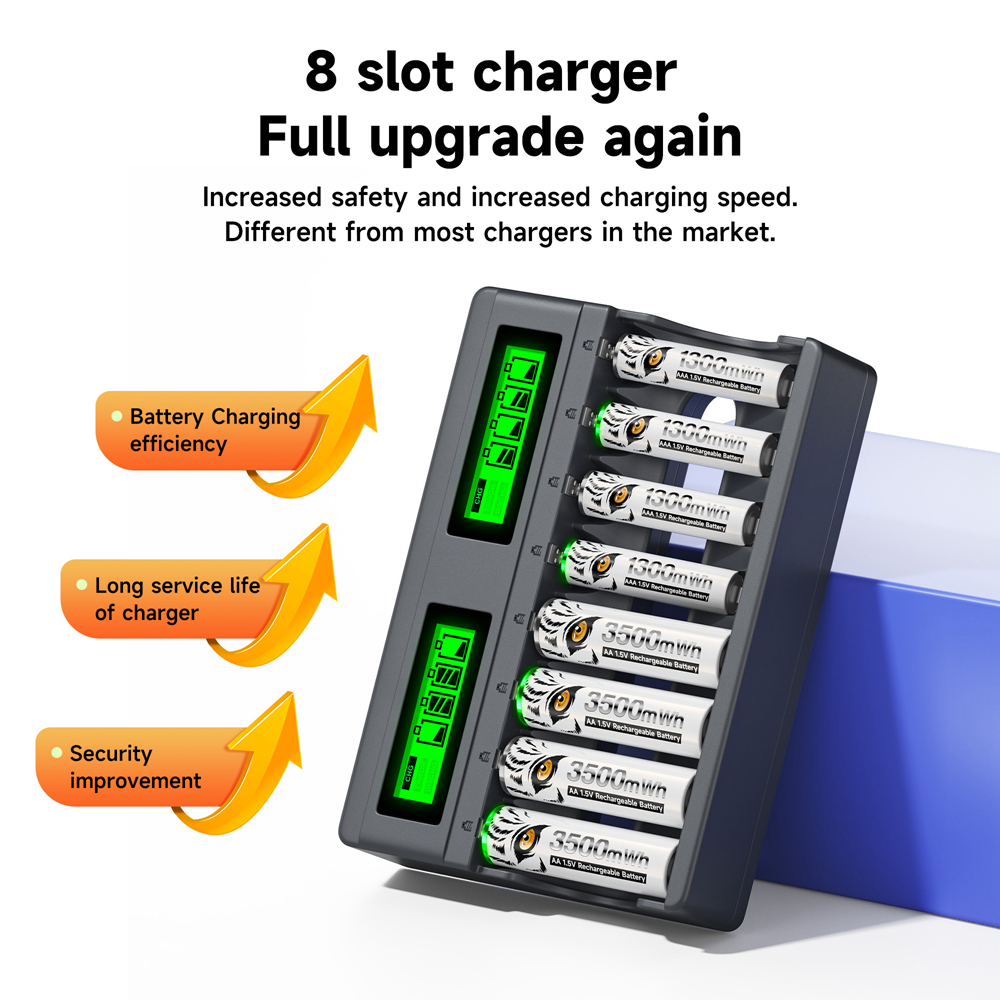 PALO 4-8 Slots 1.5V AA AAA Cha - Rechargeable Battery Aa review and price