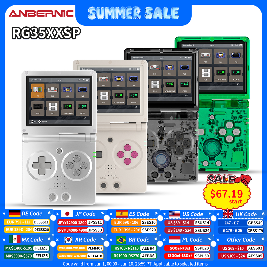 Anbernic RG35XXSP Retro Flip H - Retro Gaming Gadgets review and price