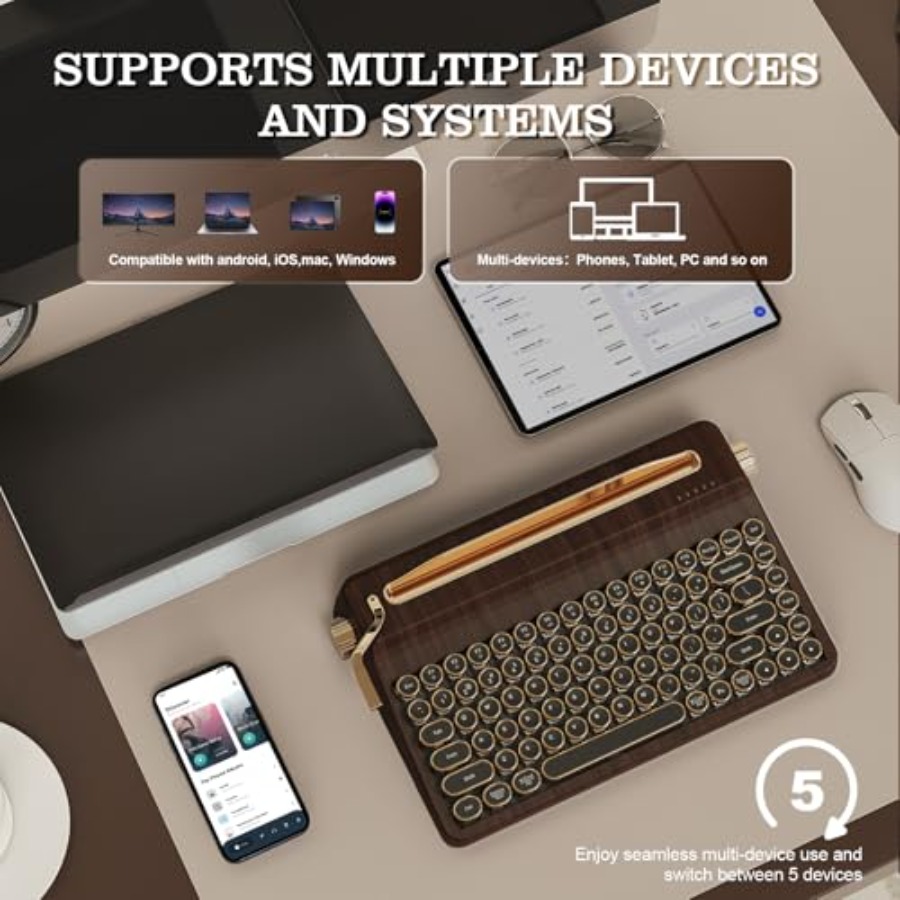 Wireless typewriter-style mech - Retro Gaming Uk review and price