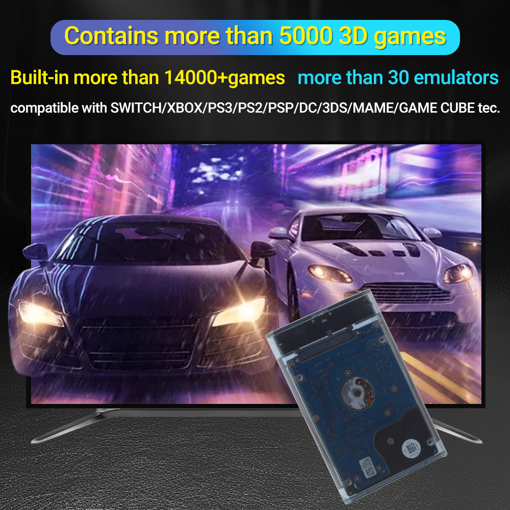 PEAPRIT 500G Gaming HDD Retro  - Retro Gaming Xbox review and price