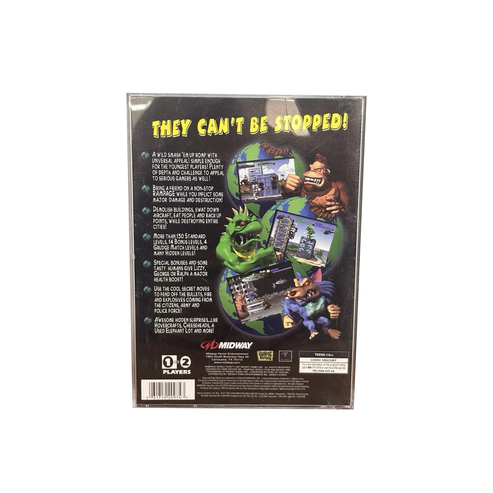 Saturn Copy Disc Game rampage  - Retro Gaming Magazine review and price
