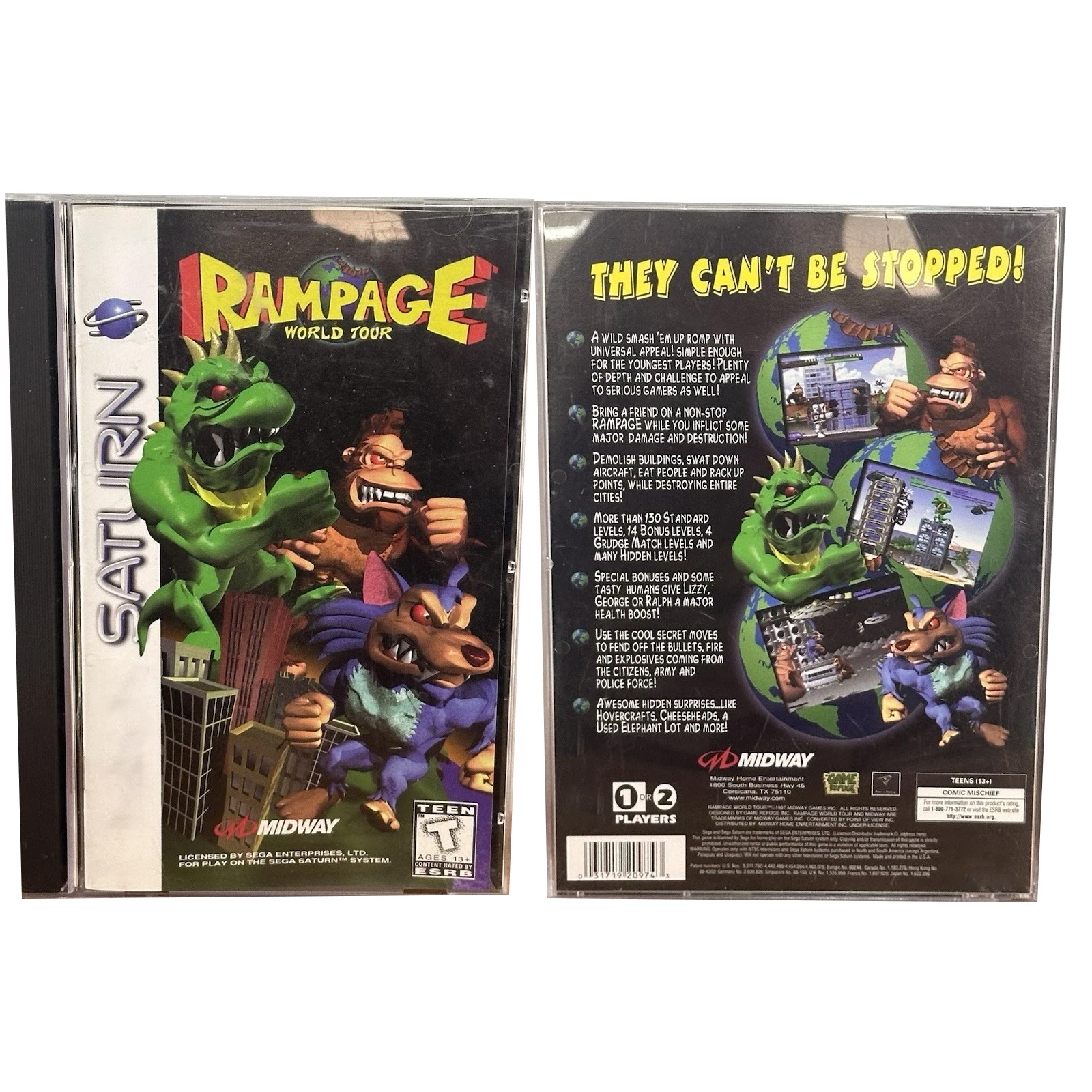 Saturn Copy Disc Game rampage  - Retro Gaming Magazine review and price