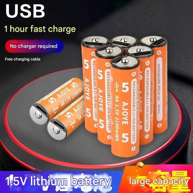 Fast Charging 1.5V 2100mWh AA  - Rechargeable Battery Aa review and price