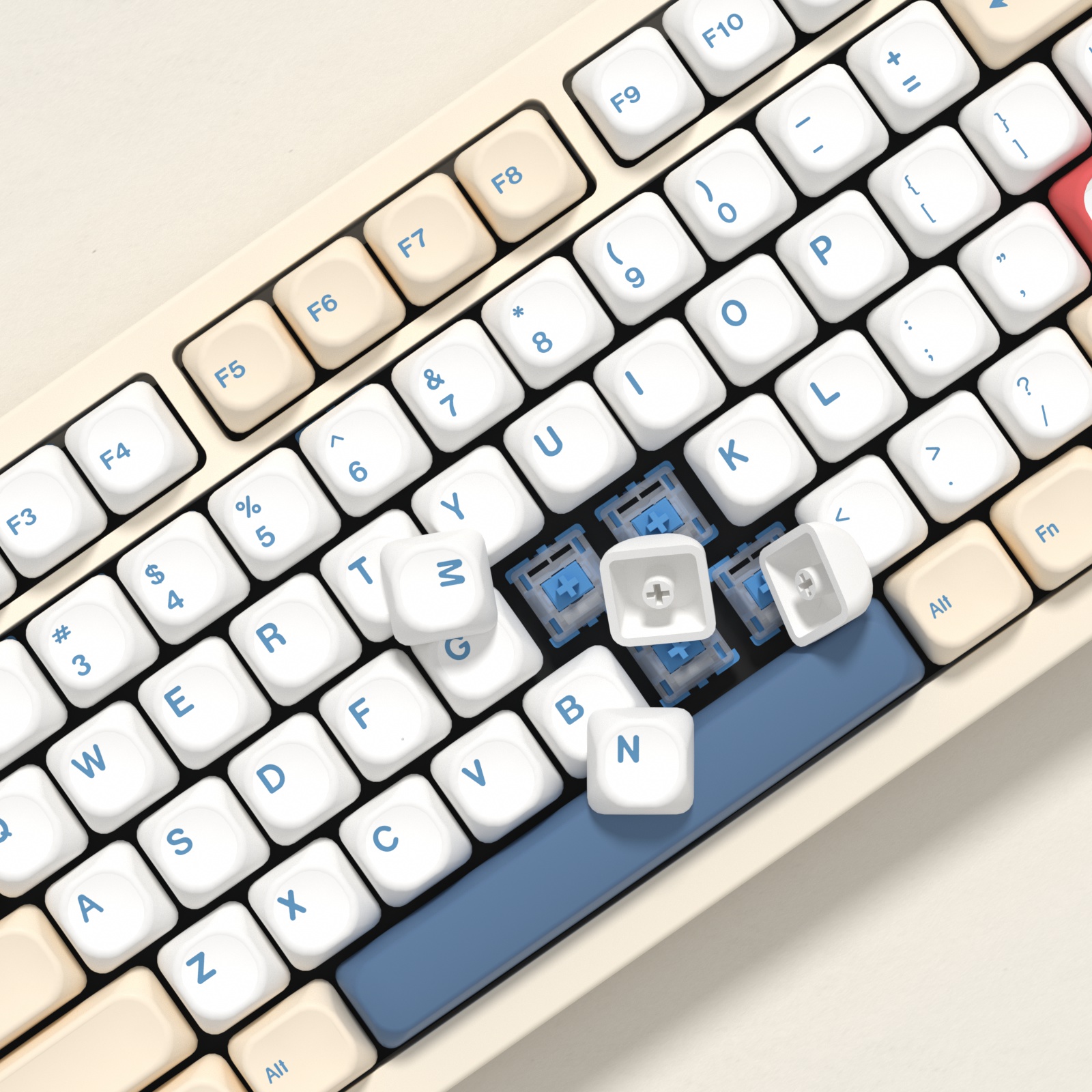 KBDiy GMK Soymilk Keycaps Retr - Retro Gaming Laptop review and price