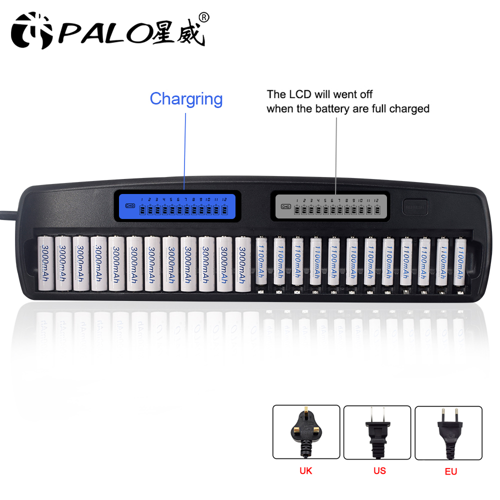 PALO 24/36/48 Slots 1.2V LCD D - Rechargeable Battery Aa review and price